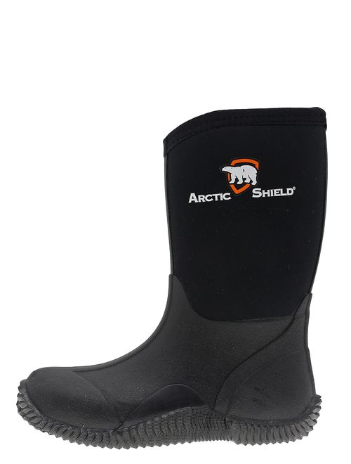 ArcticShield Kids Waterproof Durable Rubber Neoprene Outdoor Boots