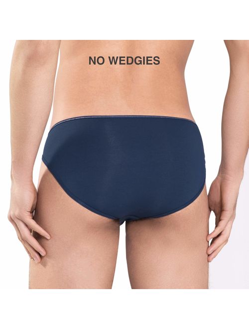 DAVID ARCHY Mens 4 Pack Micro Modal Underwear Lightweight Bikinis