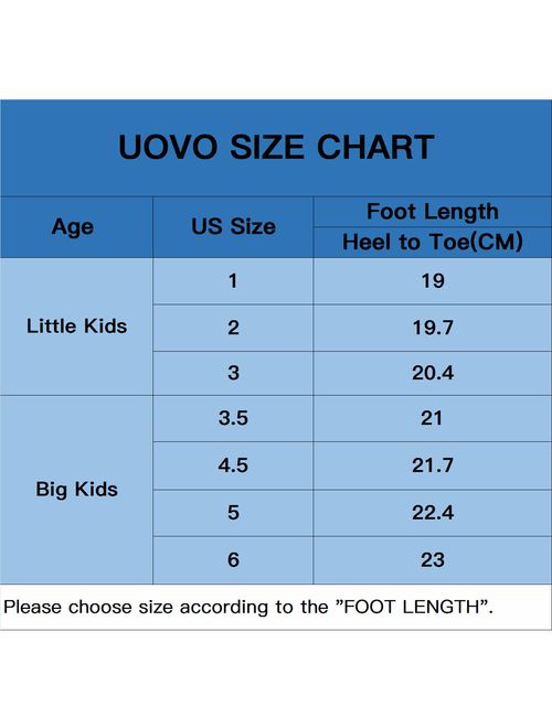 UOVO Boys Shoes Boys Tennis Running Sneakers Waterproof Hiking Shoes Kids Athletic Outdoor Sneakers Slip Resistant(Little/Big Boys)