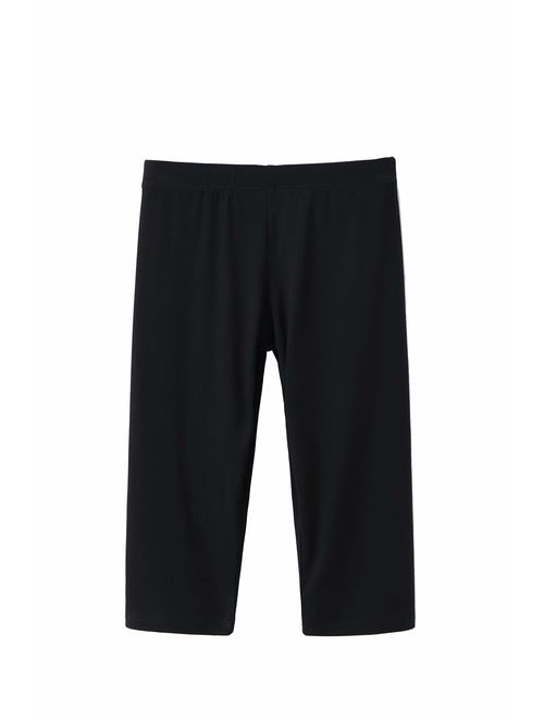 IRELIA 2 Pack Modal Girls Leggings Capri Solid Pant for School/Holiday