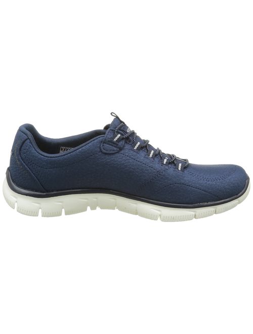 Skechers Faux Leather Lace Up Empire Fashion Sneaker