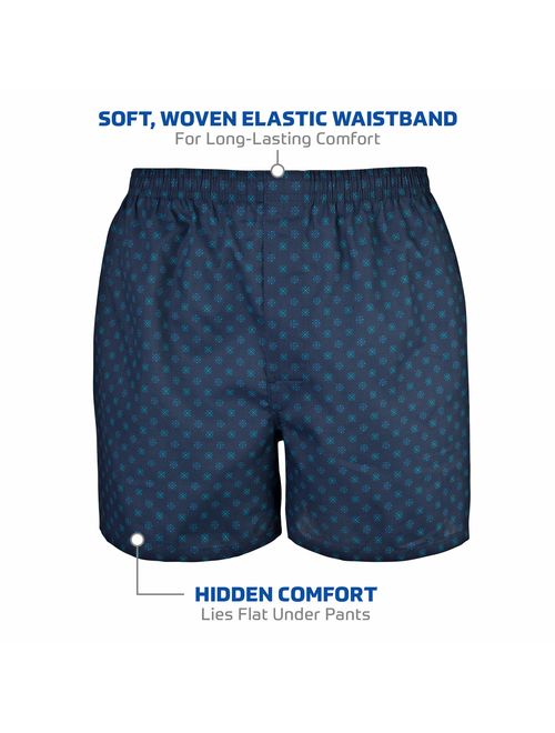 Gildan Men's Woven Boxer Underwear Multipack