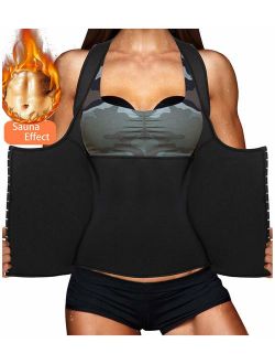 LODAY Womens Shapewear Weight Loss Neoprene Sauna Sweat Waist Trainer Corset Tank Top Vest Sport Workout Slimming Body Shaper