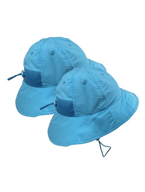 N'Ice Caps Kids 2pc Pack SPF 50+ UV Protection Breathable Sun Hat