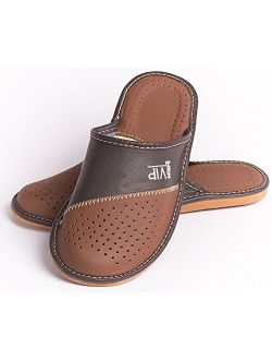 Mens House Slippers | Genuine Leather | _VIP ...