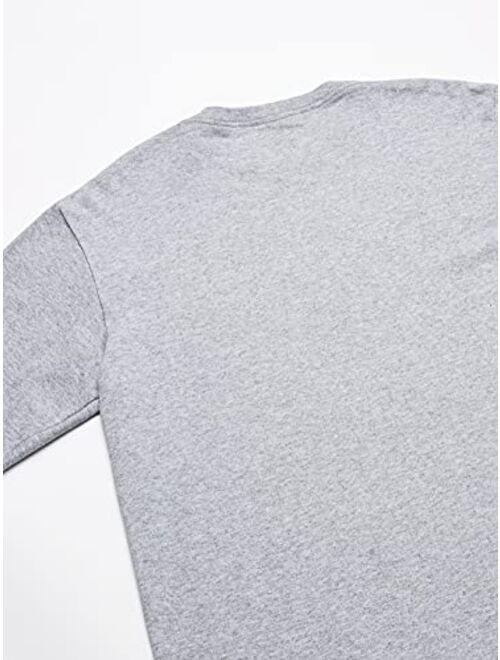 Soffe Men's Cotton Solid Regular Fit Long-Sleeve T-Shirt