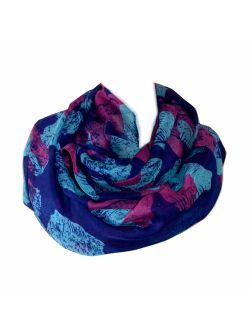 Scarf Tradinginc Floral Light Weight X Large Infinity Scarf