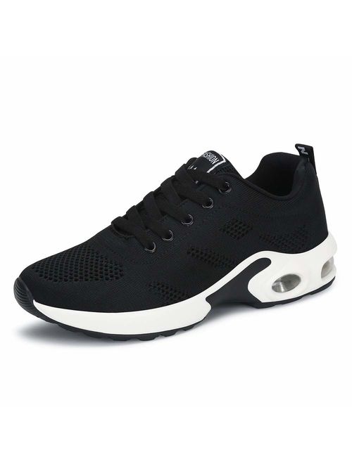 PAMRAY Women's Athletic Running Shoes Tennis Breathable Walking Sneakers Air Gym Sport Fitness