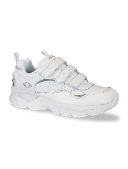Apex X923M Men's Athletic Shoe: 14 Wide (E-2E) White Velcro