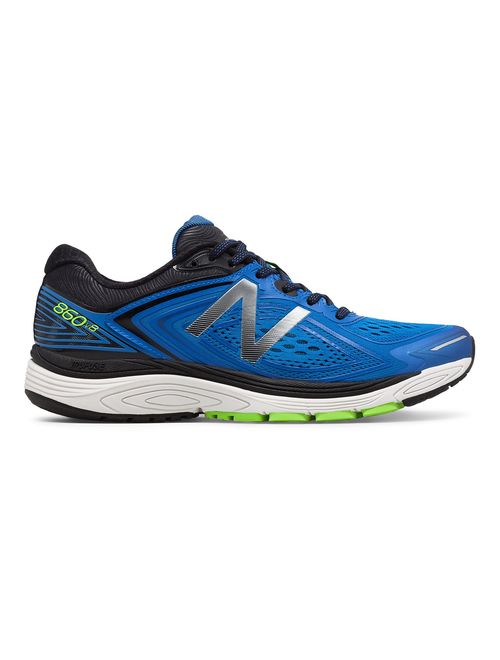 New Balance Men's 860v8 Shoes Blue with Green & Black