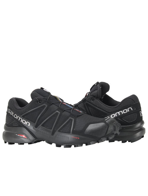 Salomon Speedcross 4 Black/Black Metallic Men's Trail Running Shoes 383130