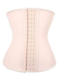YIANNA Underbust Latex Sport Girdle Waist Trainer Corsets Hourglass Body Shaper