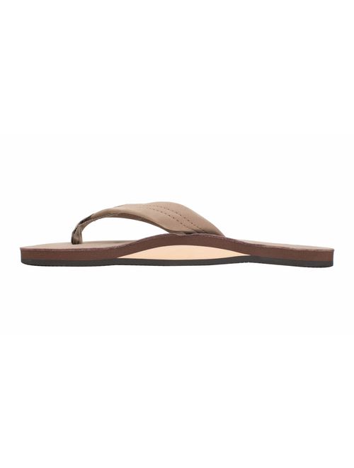 Rainbow Sandals Men's Premier Leather Single Layer Wide Strap with Arch