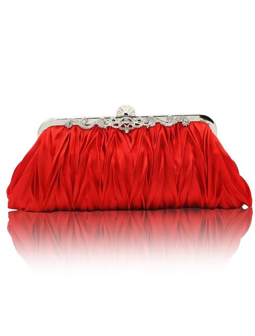 Kingluck Silk Cocktail Evening Handbags/Clutches in Gorgeous Silk More Colors Availabl