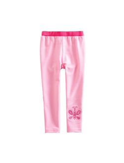 Girls Stripe Leggings Cotton Flower Long Spring Summer Pants for 2-8 Years ?-