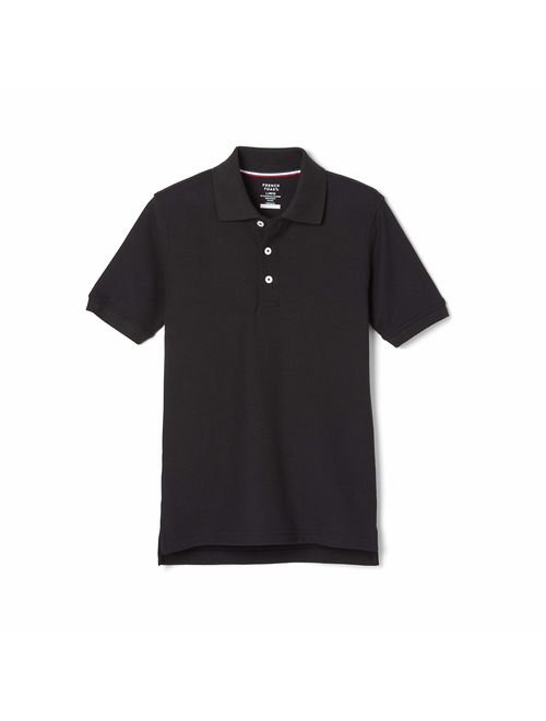 French Toast Boys' Short Sleeve Pique Polo Shirt (Standard & Husky)