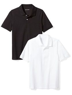 Boys' Short-Sleeve Uniform Pique Polo
