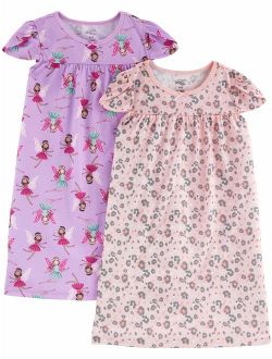 Little Kid Girls' 2-Pack Nightgowns