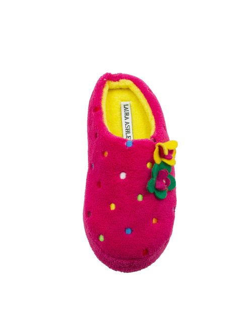 Laura Ashley Little Girls Multi Colored Embroidered Dot Terry Clog (See More Colors and Sizes)