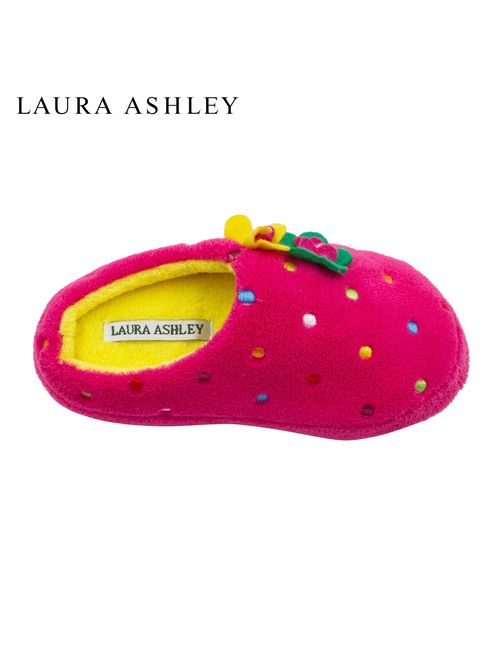 Laura Ashley Little Girls Multi Colored Embroidered Dot Terry Clog (See More Colors and Sizes)