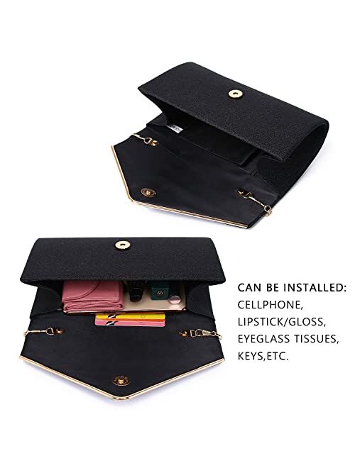 Labair Shining Envelope Clutch Purses for Women Evening Purses and Clutches For Wedding Party