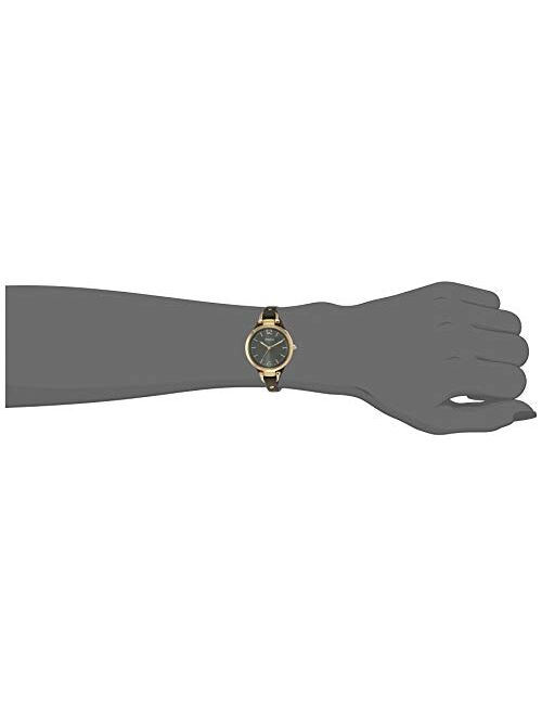 Fossil Women's Georgia Quartz Stainless Steel and Leather Casual Watch