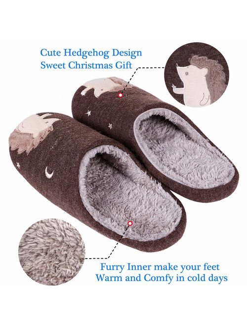 Cute Unicorn House Slippers for Kids Animal Indoor Slippers Waterproof Sole Fuzzy Home Slippers