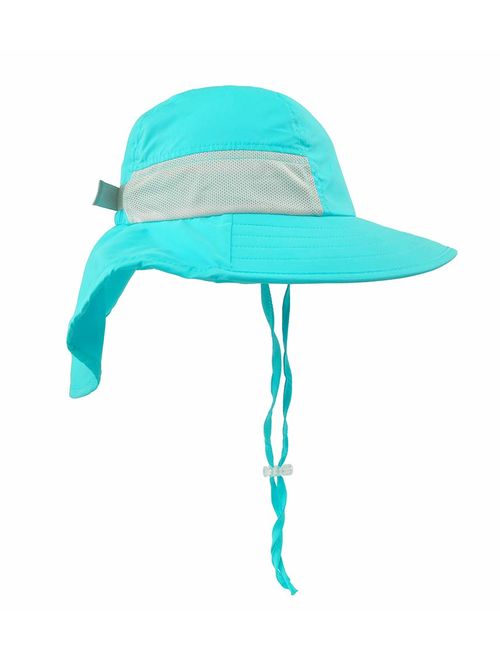 Toddler Sun Hat Kids Outdoor Activities UV Protecting Sun Hats with Neck Flap2T-7T