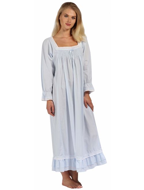 The 1 for U Martha Nightgown 100% Cotton Victorian Style - Sizes XS - 3X