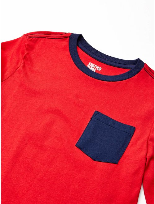 Amazon Brand - Spotted Zebra Boy's Toddler & Kids 5-pack Long-sleeve T-shirts