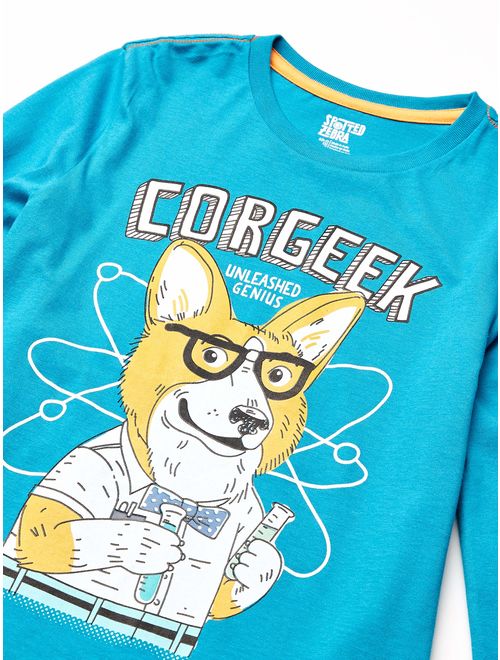 Amazon Brand - Spotted Zebra Boy's Toddler & Kids 5-pack Long-sleeve T-shirts