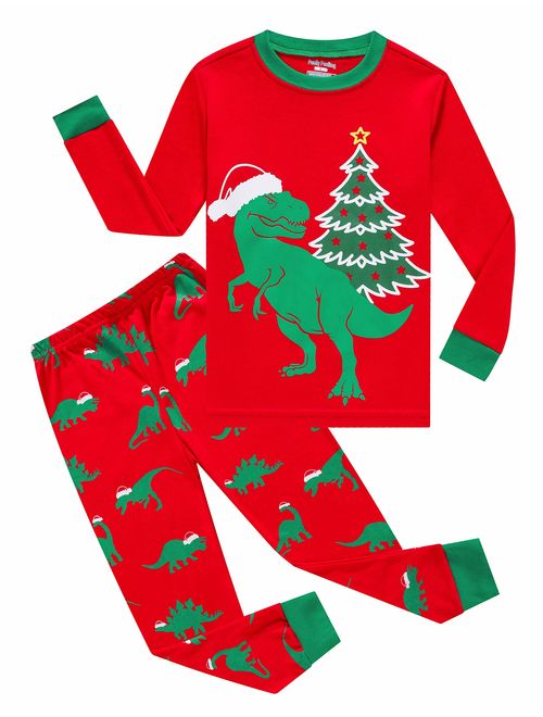 Family Feeling Space Little Boys Pajamas Sets 100% Cotton Clothes Toddler Kids