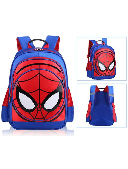 SUNBABY Boys' Backpack Spiderman Fans Gift Waterproof Comic School Bag with Lunch Kit