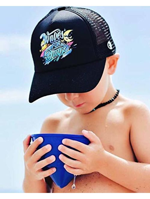 Grom Squad Kids Trucker Hat - Mesh Adjustable Baseball Cap for Boys & Girls - Baby, Infant, Toddler, School-Age Sizes