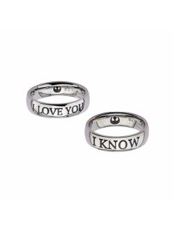 Body Vibe Star Wars I Love You and I Know Couple Ring Set