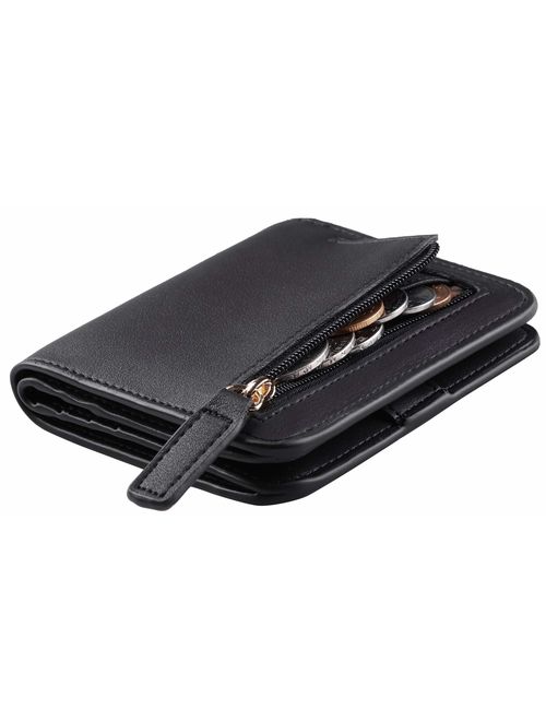 Toughergun Rfid Blocking Small Compact Bifold Luxury Genuine Leather Pocket Wallet