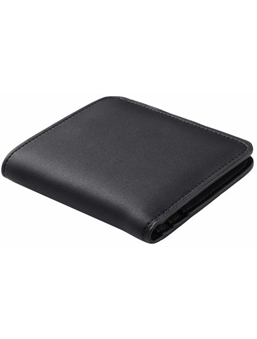 Toughergun Rfid Blocking Small Compact Bifold Luxury Genuine Leather Pocket Wallet