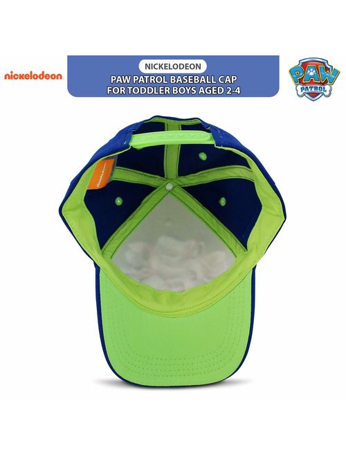 Nickelodeon Boys' Toddler Paw Patrol Character 3D Pop Baseball Cap, Blue/Green, Age 2-4