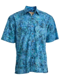 Johari West Antigua Summer Tropical Hawaiian Batik Shirt