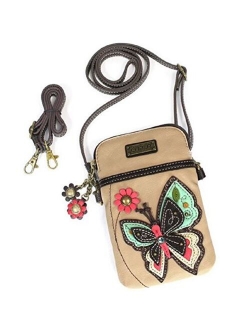 Chala Crossbody Cell Phone Purse - Women PU Leather Multicolor Handbag with Adjustable Strap