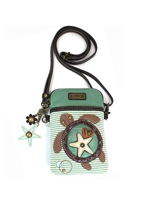 Chala Crossbody Cell Phone Purse - Women PU Leather Multicolor Handbag with Adjustable Strap