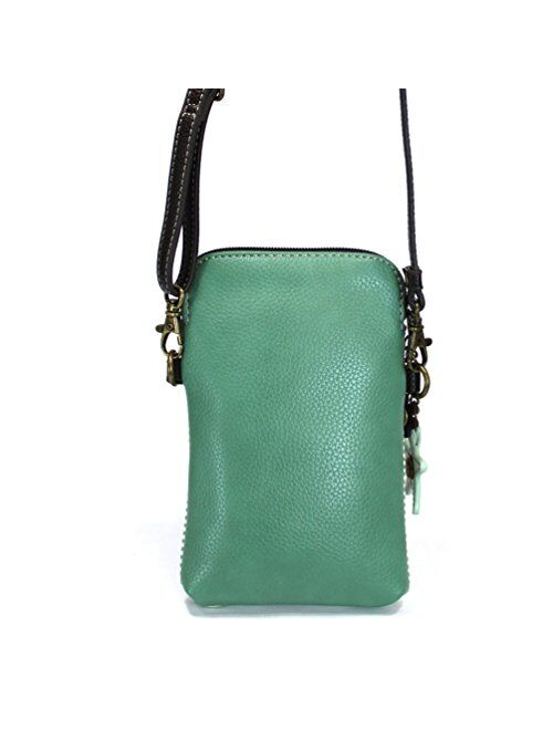 Chala Crossbody Cell Phone Purse - Women PU Leather Multicolor Handbag with Adjustable Strap