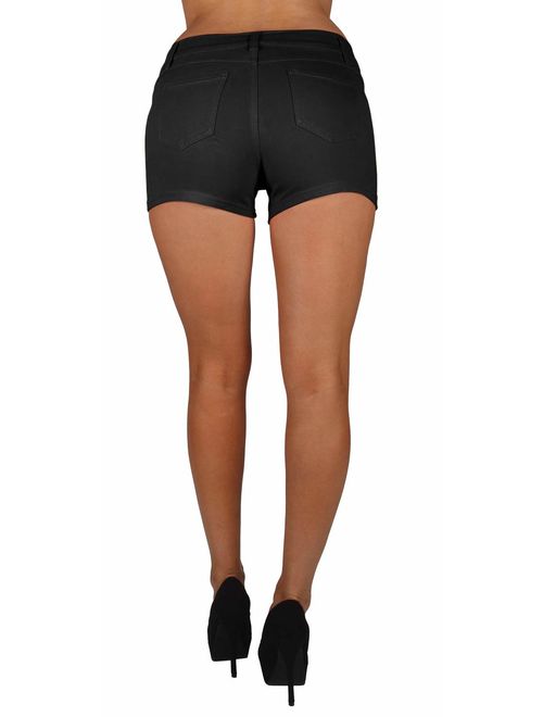 Basic Booty Shorts Premium Stretch French Terry with Gentle Butt Lift Stitching