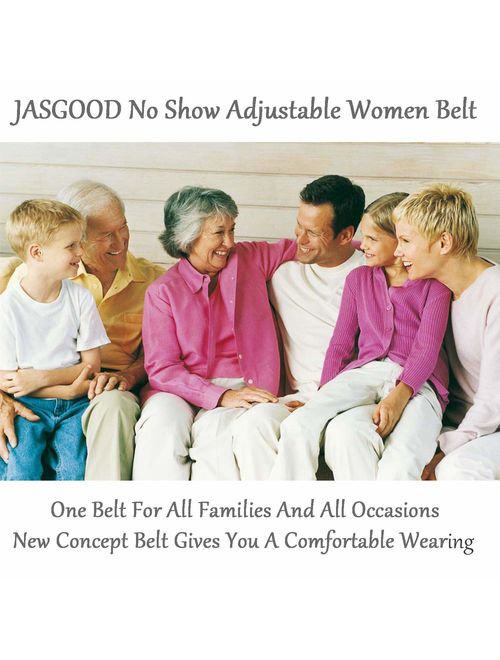 Womens Invisible Belt Comfortable Elastic Adjustable No Show Web Belt for Women or Men by JASGOOD