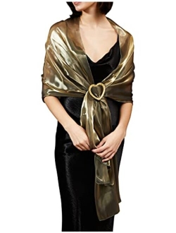 MissShorthair Sparkle Shawls and Wraps for Evening Eresses, Party Scarfs for Women Dress Shawl