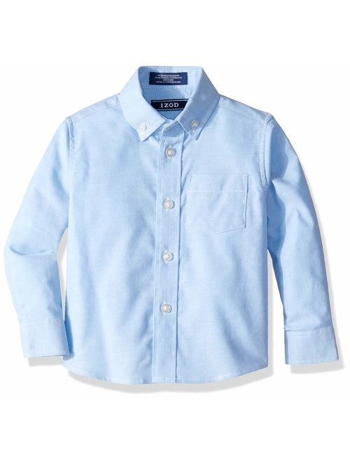 Izod Boys' Long Sleeve Solid Button-Down Oxford Shirt