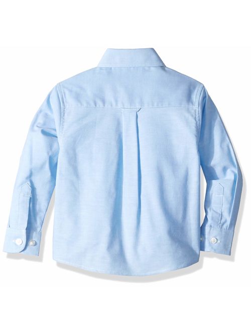 Izod Boys' Long Sleeve Solid Button-Down Oxford Shirt