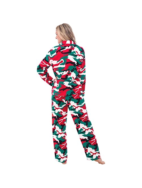 Alexander Del Rossa His and Hers Lightweight Flannel Pajamas, Long Button Down Cotton Pj Set