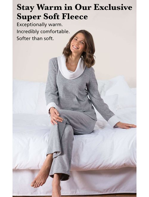 PajamaGram Super Soft Pajamas for Women - Fleece Pajamas Women