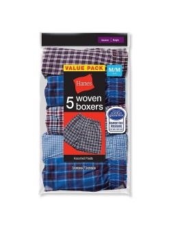 Boys' 5-Pack Boxer (Colors may vary)